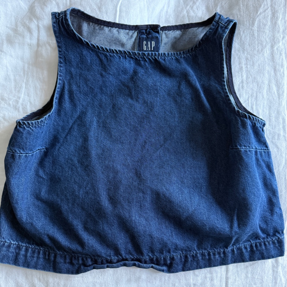 GAP ultra soft denim shell tank